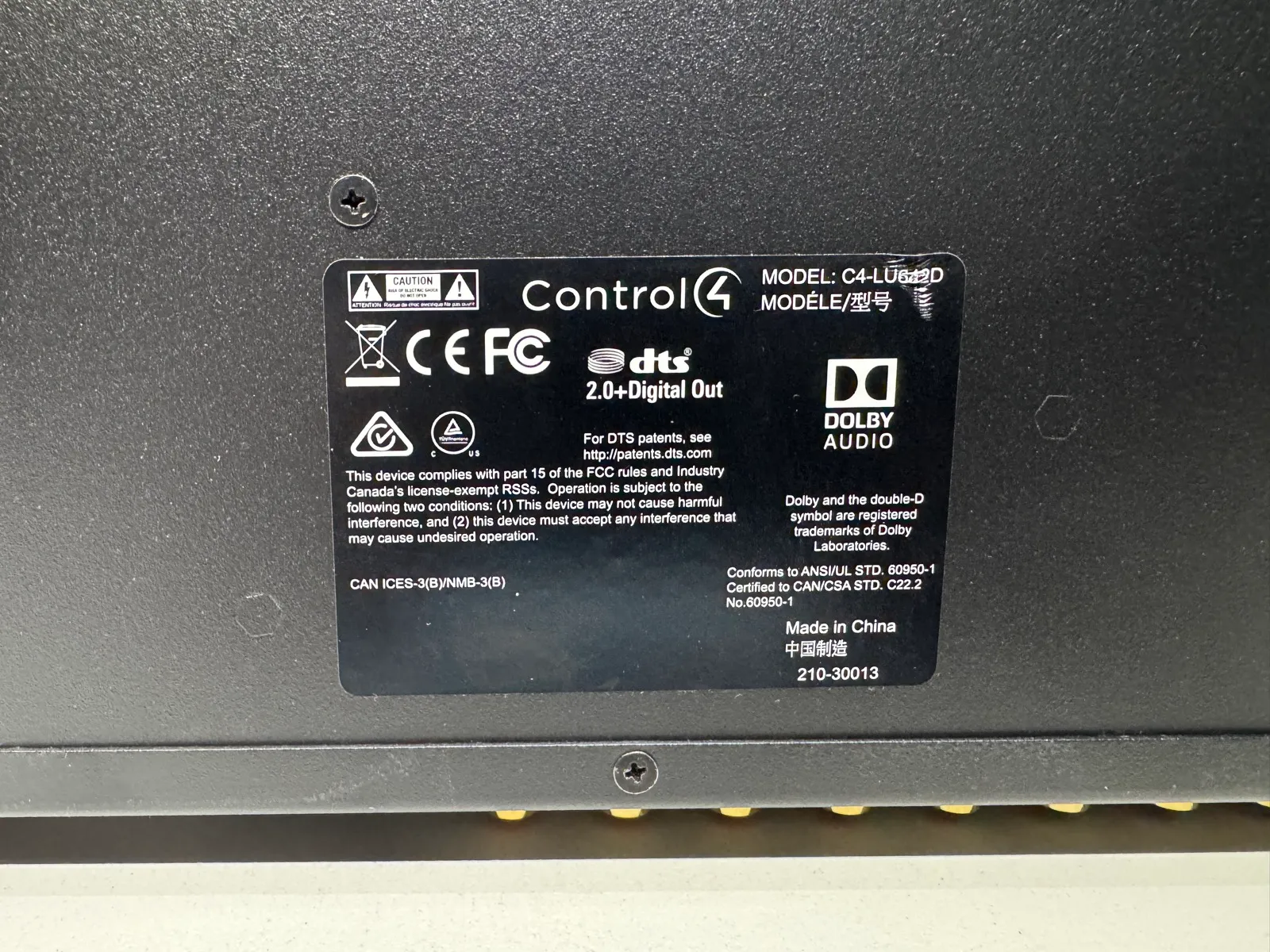Control4 4K Ultra HD 6x6 AV Matrix Switch with Audio Downmixing (C4-LU642D) - Gallery Image 2