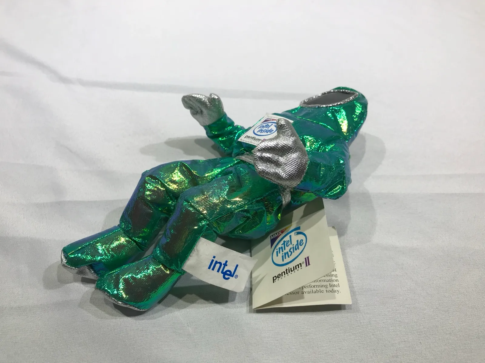 Intel Pentium II BunnyPeople Collectible Plush Toy Iridescent Green - Gallery Image 1