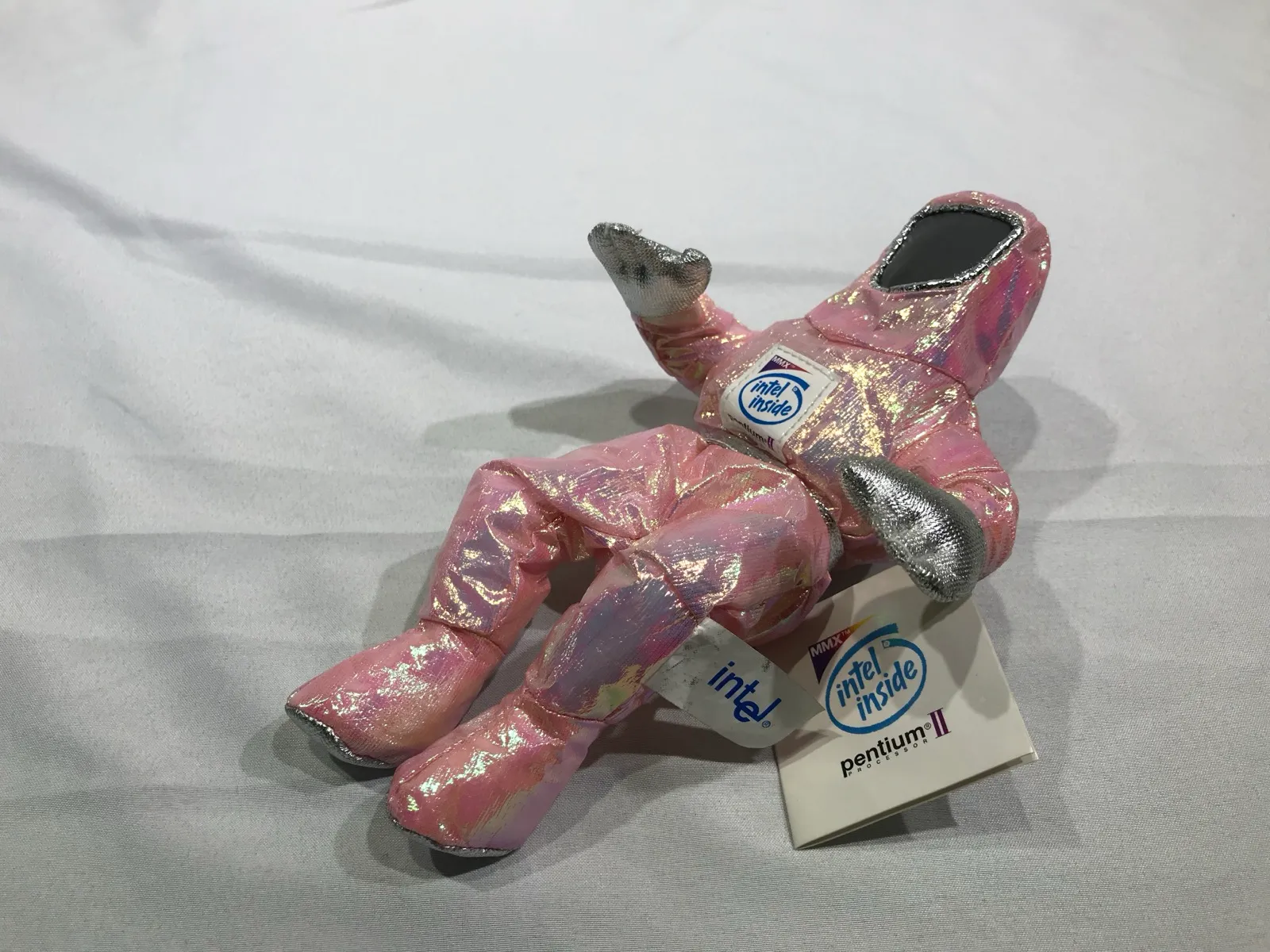 Intel Pentium II BunnyPeople Collectible Plush Toy Iridescent Pink - Gallery Image 1