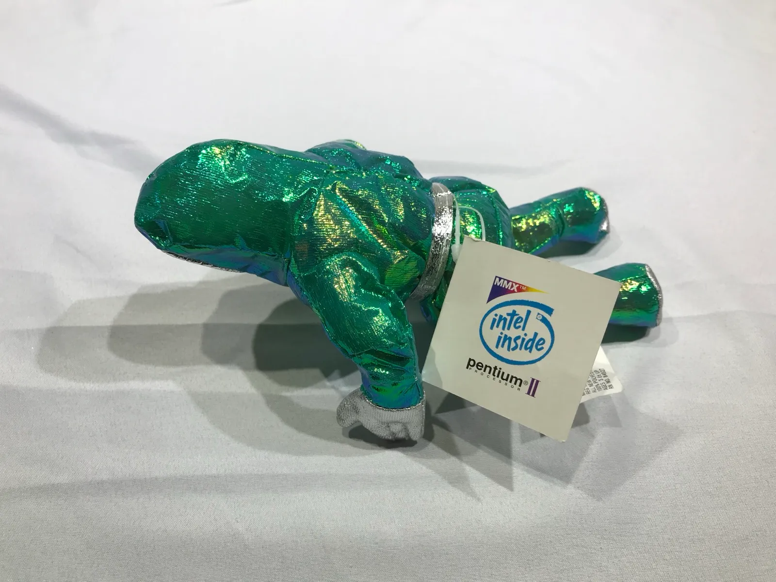 Intel Pentium II BunnyPeople Collectible Plush Toy Iridescent Green - Gallery Image 6